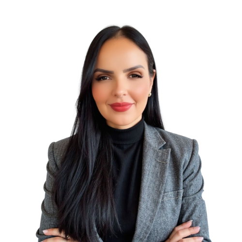 Retrato profissional de Fernanda Coimbra, estrategista política digital